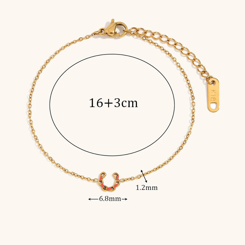 Dripping Zircon Flower Chain Bracelet Stainless Steel Women's Bracelet Waterproof Jewelry Gift