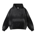 Winter Hoodies For Men Unisex Loose Washed Ripped Warm Fleece Hooded Pullover