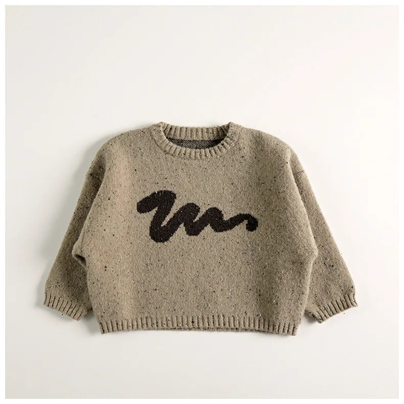 Winter Children Casual Sweater Kids Girls Wool Sweater Baby Boys Knitted Pullover