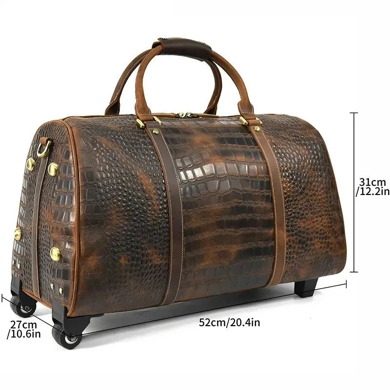 Retro Case 20 Inch Travel Bag Large Capacity Luggage Carrying Men's Bag