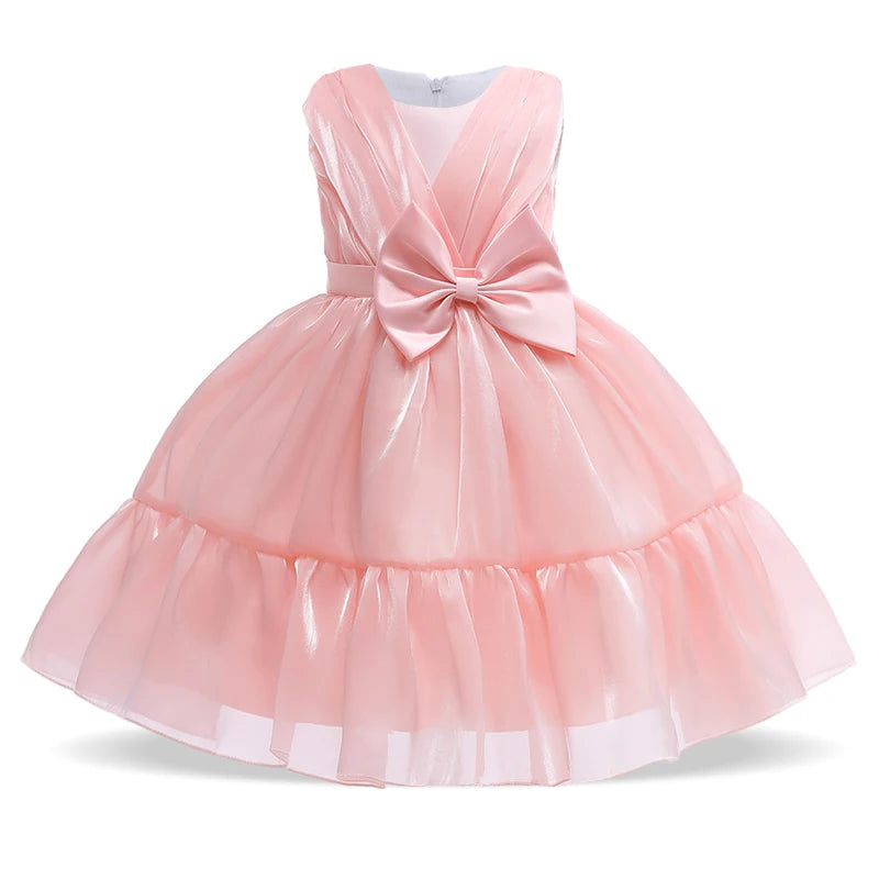 Kids Party Dress For Girl Children Organza Princess Dresses