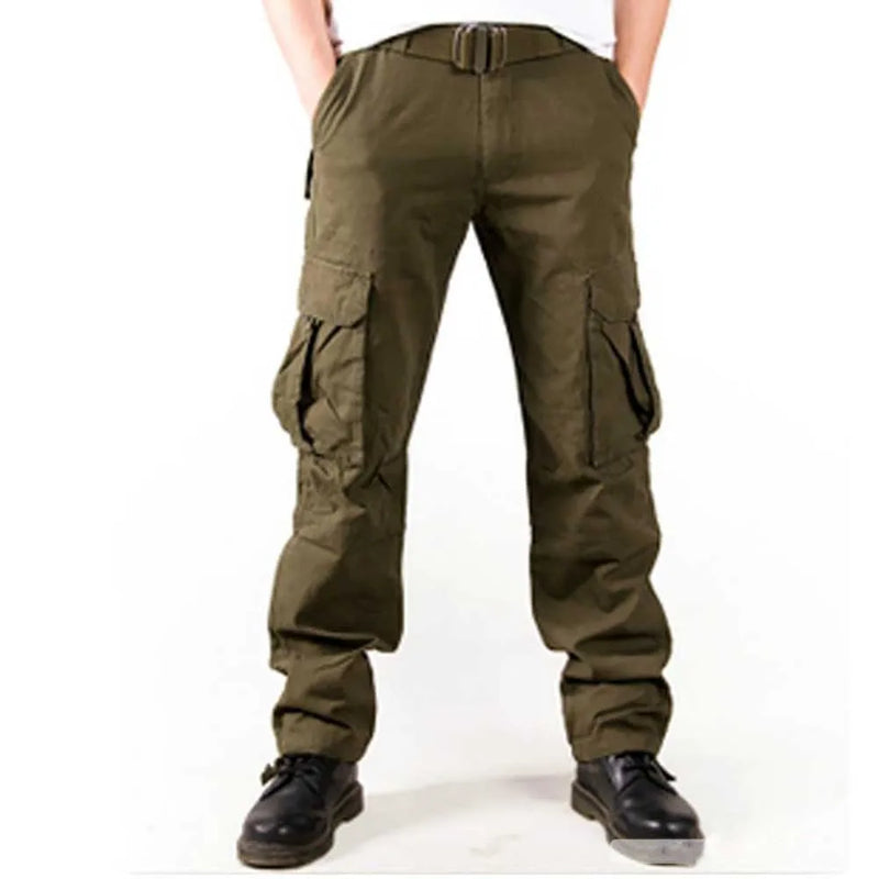 Cargo Pants Men Casual Loose Baggy Trousers Cotton Tactical Pants Streetwear Joggers Clothing