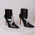 Winter Women Ankle Boots Pointed Toe High Stiletto Heels Lady Shoes