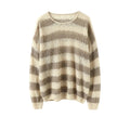 Cashmere sweater women Warm round neck pure cashmere loose knit cashmere