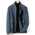 Double-sided Wool Coat Men's Standing Collar Pure Wool Jacket Men Autumn Winter Coats