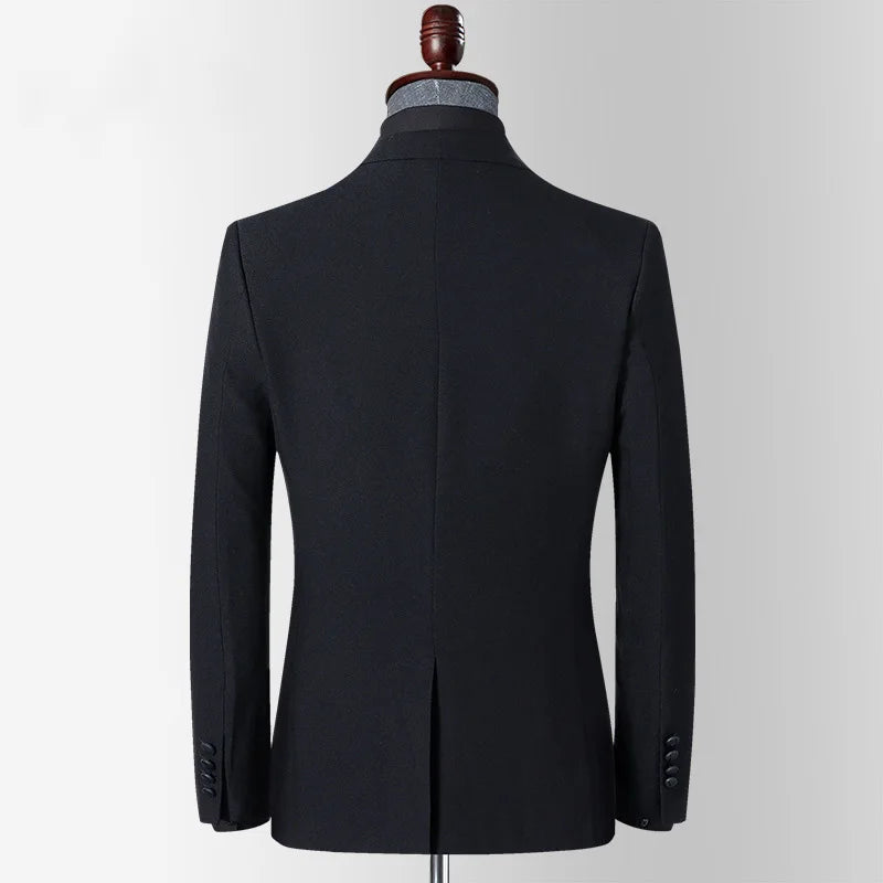 Men Slim Fit Solid Casual Elegant Suit Jackets Outwear Luxury Coats Stylish Spring and Autumn Outfits