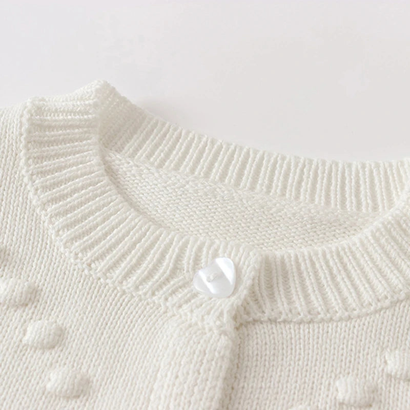 Newborn Knitwear Long-sleeve Cotton Baby Sweaters Princess Girls Coat Sweater Toddler Knit Cardigans Infant Tops Jacket