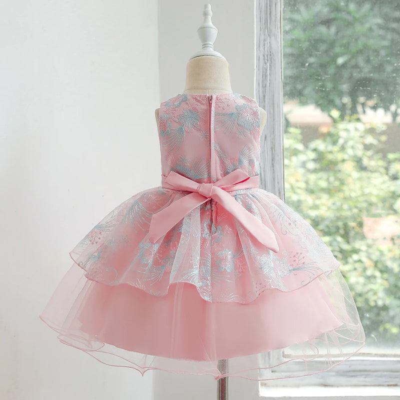 Children Dresses Baby Skirt Lace Girl Wedding Party Performance Birthday