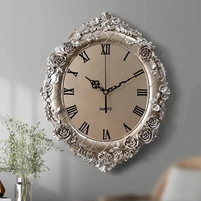 Wall Clock Silent Living Room Hanging Watch Quartz Clock Restaurant Wall Hanging