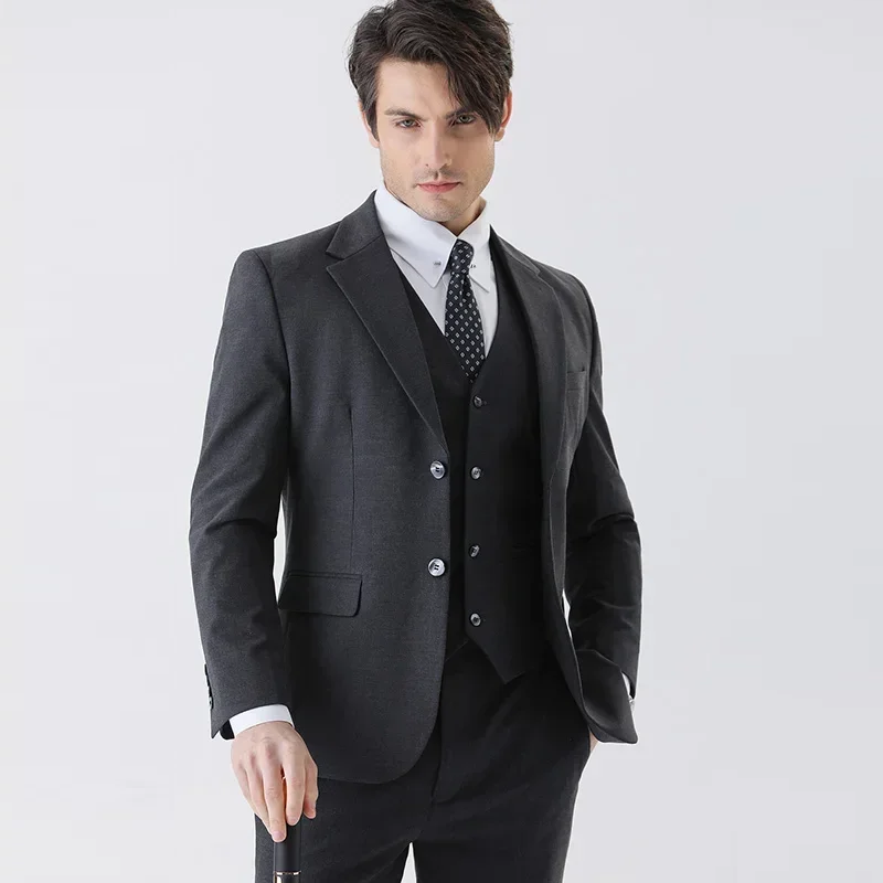 Men's Business Gentleman Casual Slim Professional Suit Elegant Suit