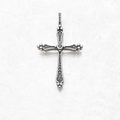 Pendant Black Royalty Cross Real 925 Sterling Silver Jewelry Accessories Gift For Woman Men