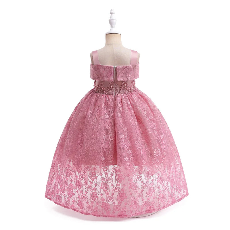 Summer Bridesmaid Girl Dresses Princess Kids Dress for Girls Flower Birthday Children Clothing