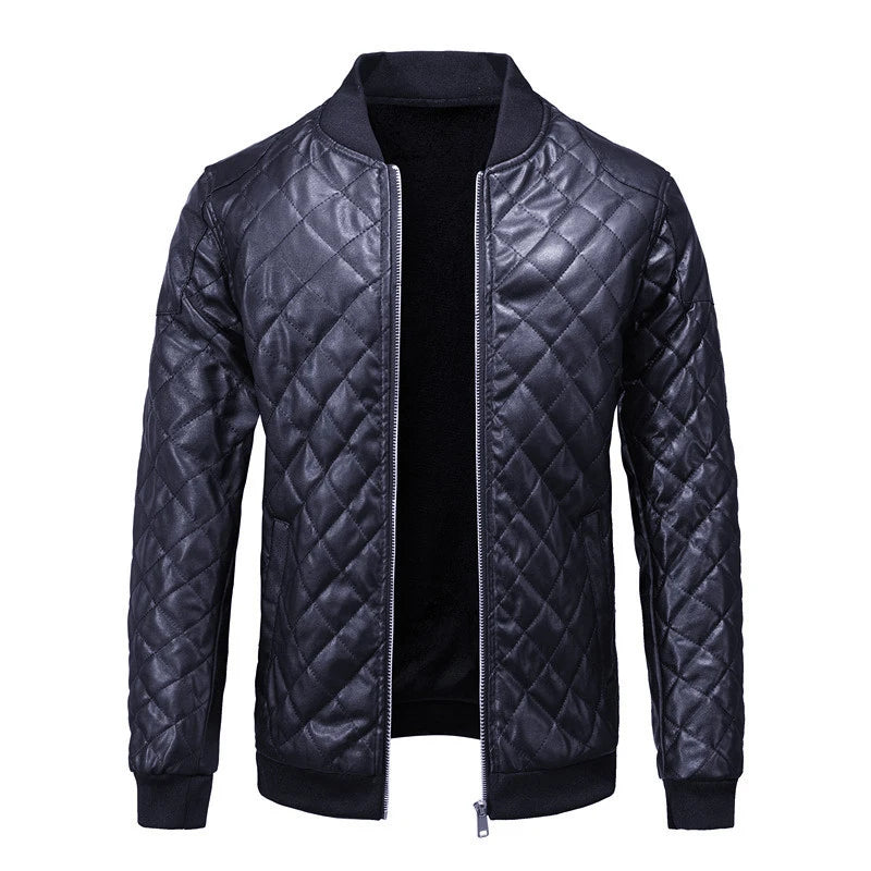 Autumn Winter Men's Jackets Casual Men  Coats Men Fleece Lined Warm Biker Jacket Clothing