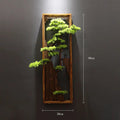 Wooden Frame Pendant Teahouse Living Room Background Wall Decoration Rectangle Simulation Decoration