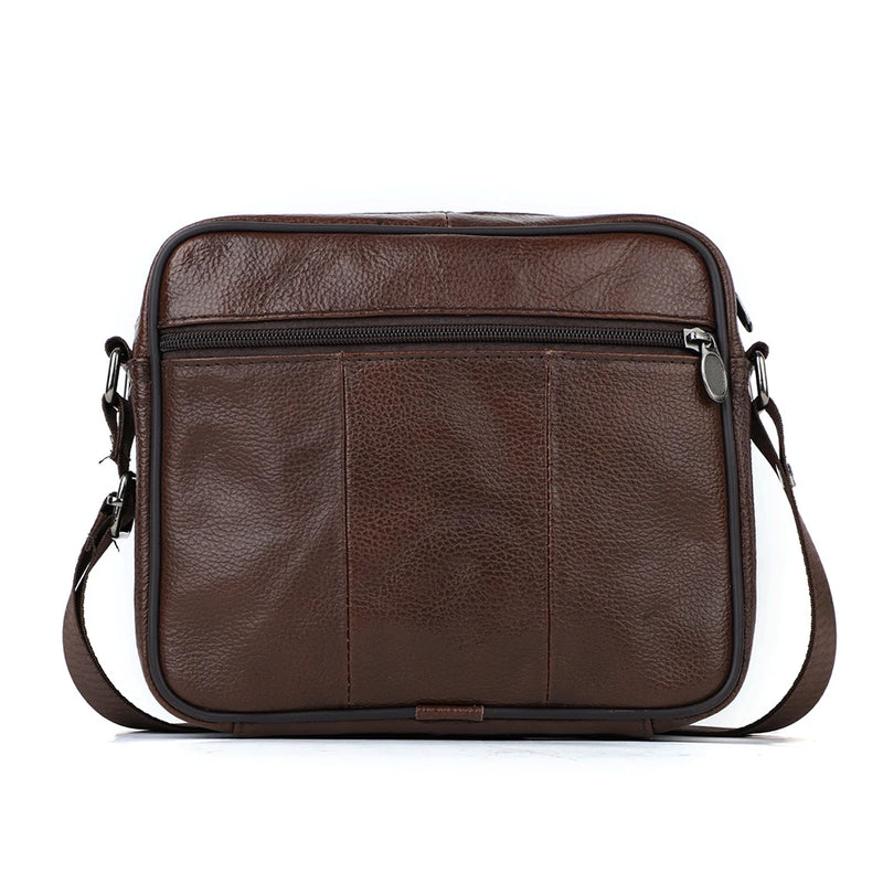 Genuine Leather Shoulder Crossbody Bag for Men Satchel Bags Travel Sling Bags