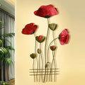 Creative Hanging Wall Mural Solid Iron Flower Pendant Modern Living Room Decoration Ornaments Decor