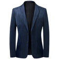 Men Casual Blazer Suit Corduroy Slim Fit Youth Leisure Suit Jacket