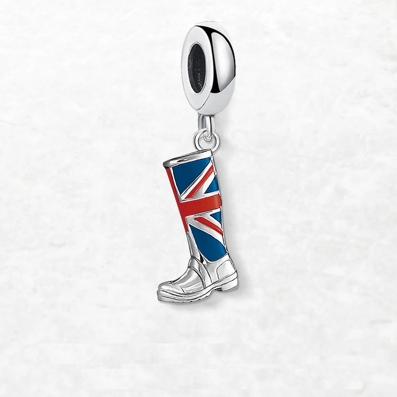 Brit Boot Pendant Charm For Men Women Party Spring 925 Sterling Silver Gifts