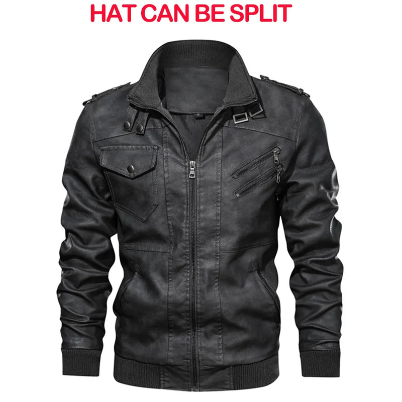 Men's Leather Jackets Autumn Casual Motorcycle Jacket Biker Leather Coats Brand Clothing