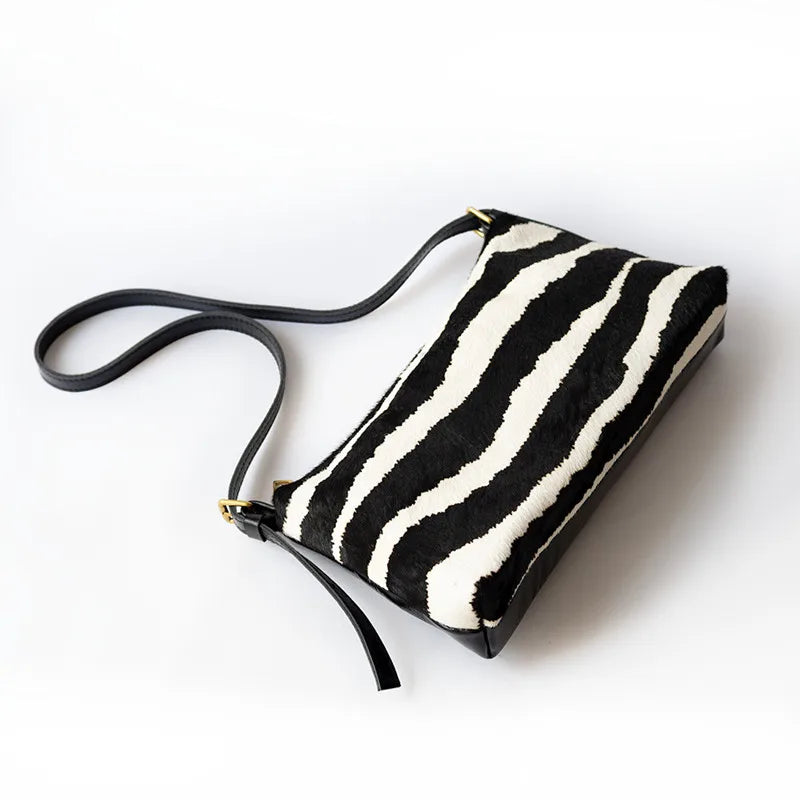 Shoulder bag underarm bag stripes autumn and winter trend