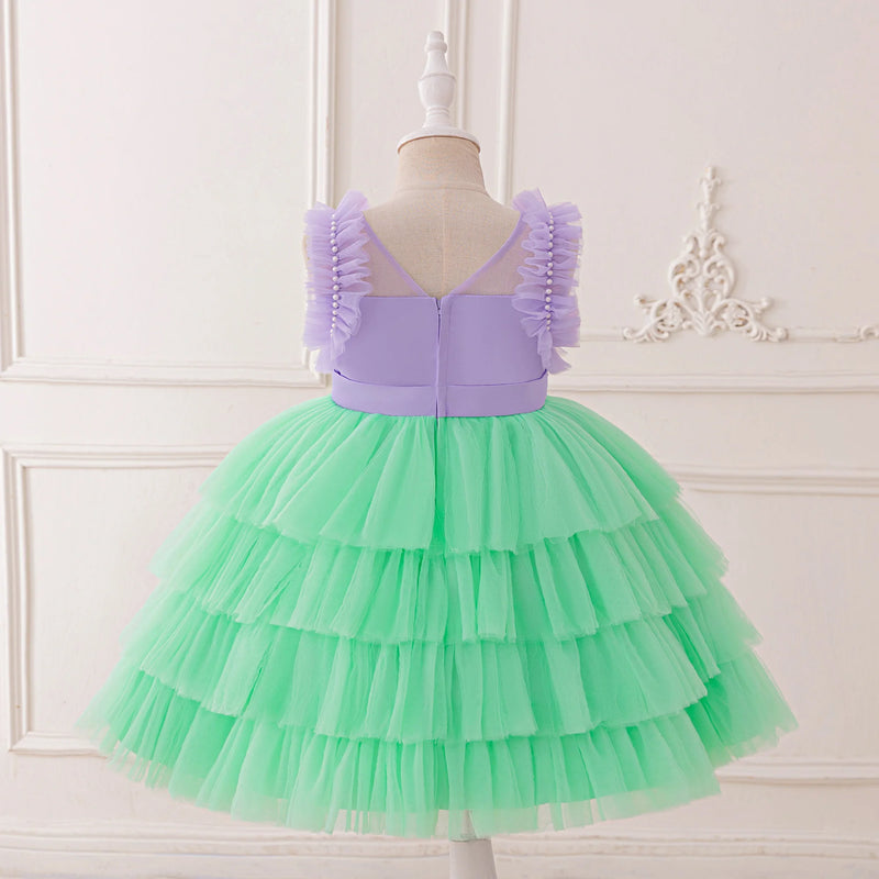 Mermaid Girls Dress Carnival Shell Birthday Wedding Princess Party Dresses Bridesmaids Gown