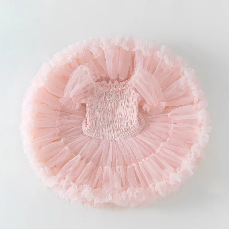 Girl Princess Dress Baby Girl Tulle Dress Summer Girls Cake Skirts Party Evening Girl Dresses