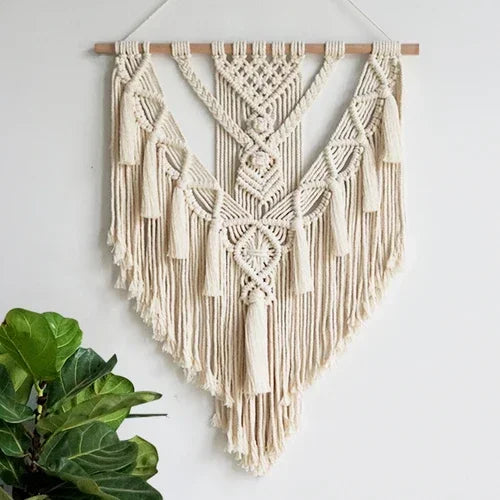 Macrame Woven Wall Hanging Boho Home Chic Bohemian Geometric Art Decor