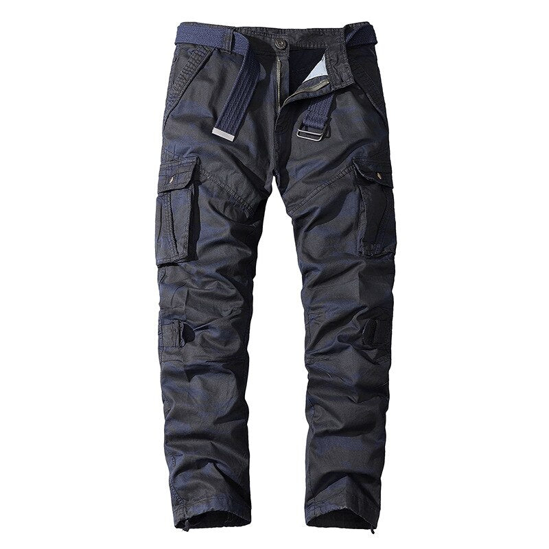 Military Men Pants High Quality Outdoor Jogging Cargo Pant Casual Army Camouflage Straight Solid Army Trousers