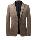 Men Casual Blazer Suit Corduroy Slim Fit Youth Leisure Suit Jacket