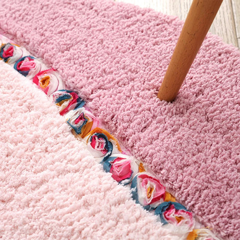 3d Flower Carpet Mat Living Dining Bedroom Area Rugs Slip Resistant Door Floor Mat Bathroom Rug Carpet Home Textile