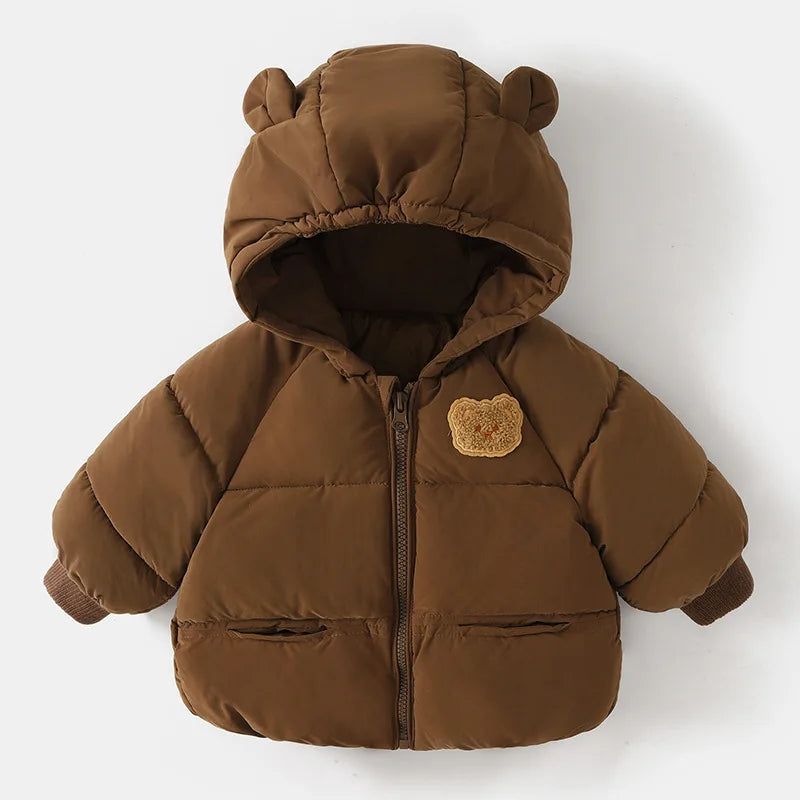 Boys Girls Warm Jacket Coats Children Hooded Outerwear Children Clothing Baby Outerwear