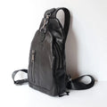 Leather Chest Bag Messenger Bag Men's Backpack Top Layer Leather