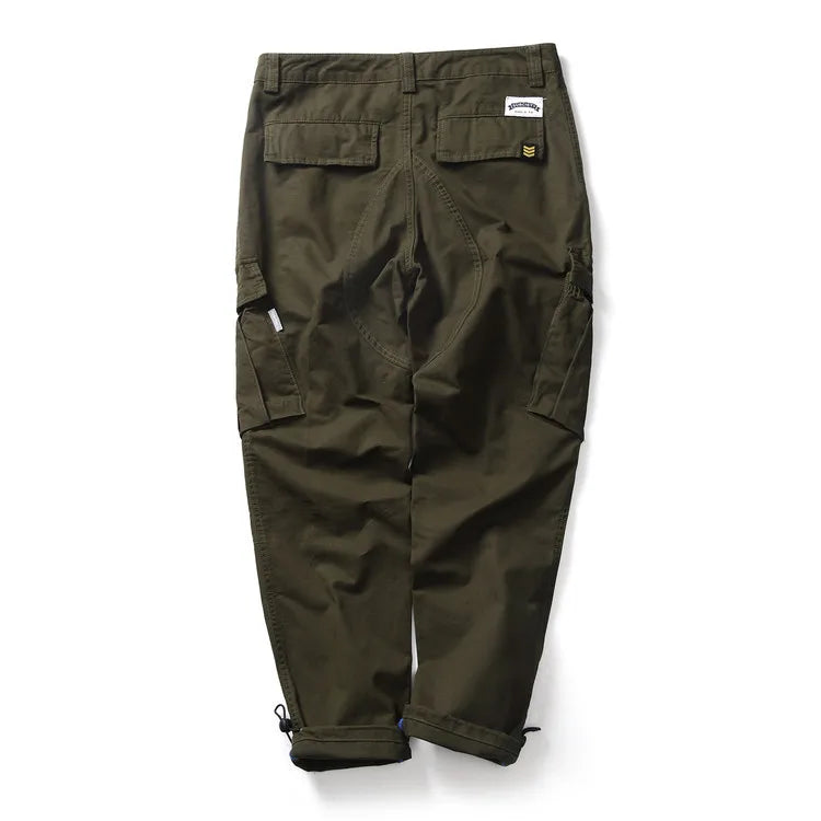 Men Military Trousers Casual Solid Pant Men Loose Trouser