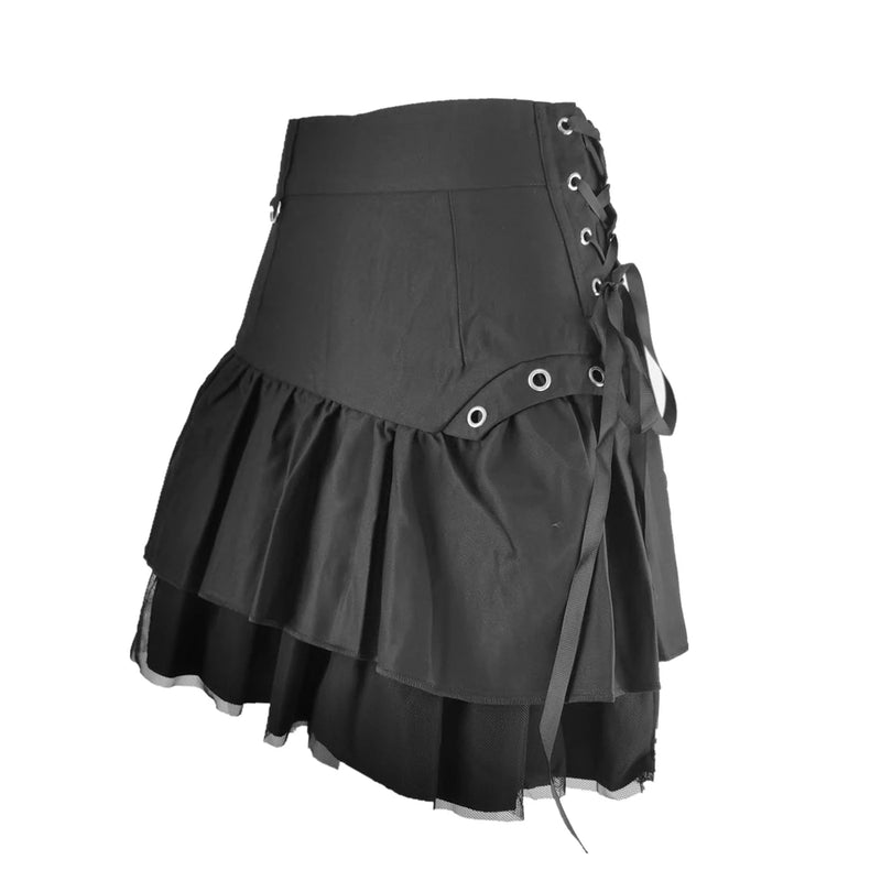 Retro Skirt Sweet Women Summer Streetwear Ladies Short Skirts Casual