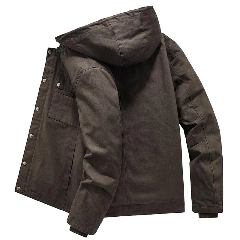 Motorcycle Jacket Coat Men's Parkas Military Cold Jackets Man Hooded Luxury Clothing Jakets Winter