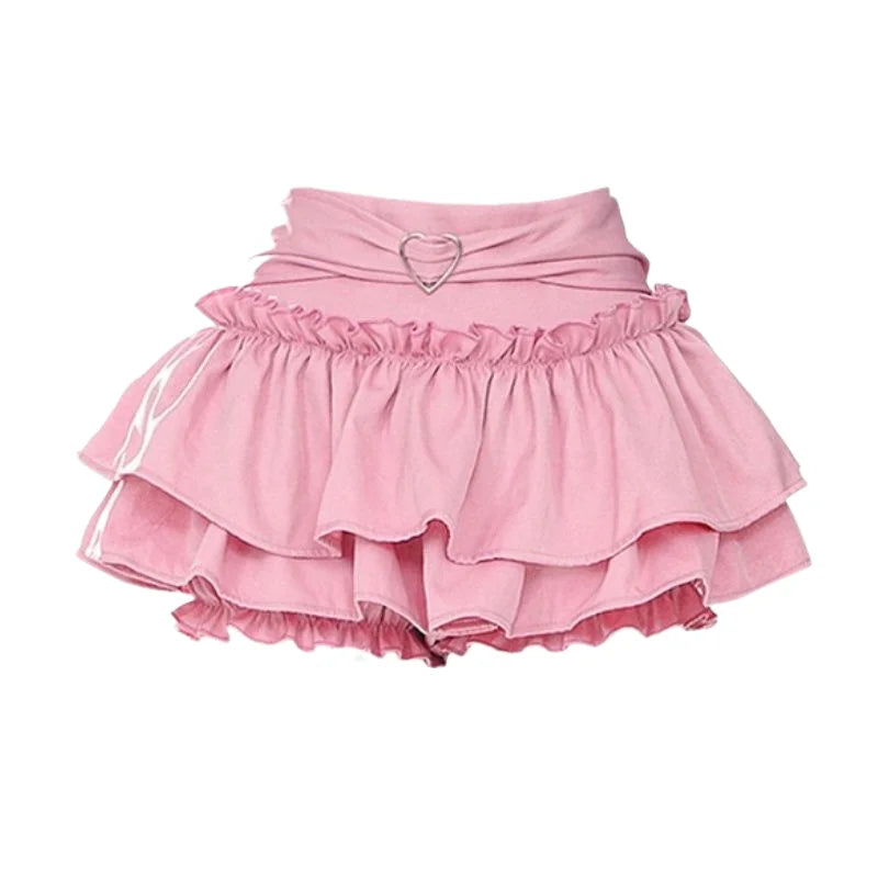 Puffy Cake Skirts Women Ruffles Chic Popular Sweet Spicy Girls Gothic Streetwear Summer Popular