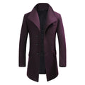 Men Overcoats Casual Woolen Coats Winter Man Cashmere Thicker Warm Trench Coats