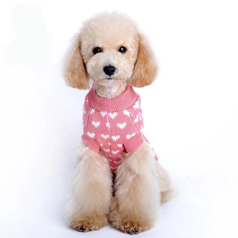 Winter Warm Pet Sweater Dogs and Cats Cute and Cozy Pet Clothes for Cold Weather