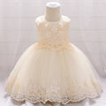 Summer Ceremony First Birthday Dress For Baby Girl Clothes Flower Baptism Princess Dress