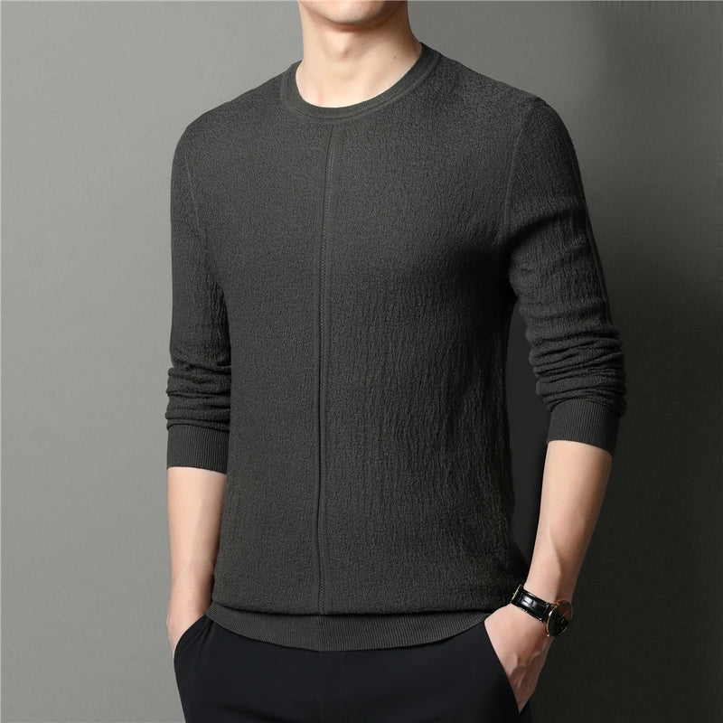 Wool Sweater Men Clothing Autumn Winter Streetwear Pullover Knitwear