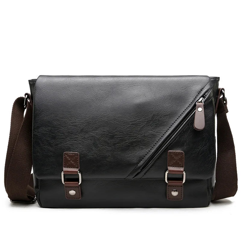 single shoulder bag business leisure men single crossbody leather bag messenger bags