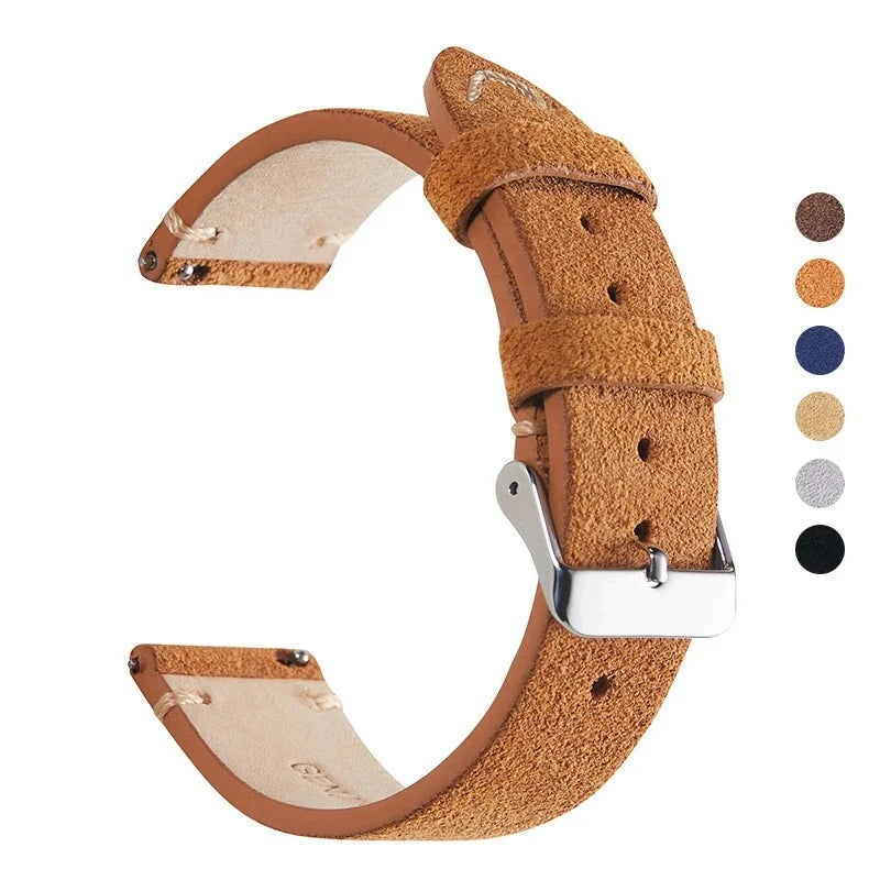 Soft Leather Watch Watch Straps Quick Release Bracelets Stainless Steel Buckle Watch Accessories