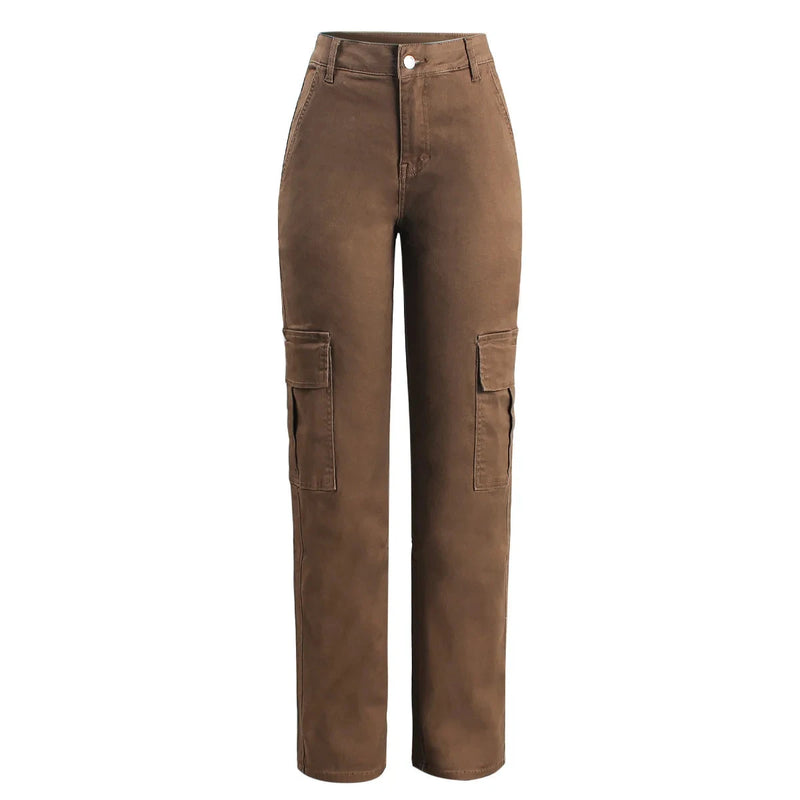 Cargo Pants For Women Straight Stretchy Pant Jeans Trousers