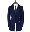 Mens Coat Men Autumn winter Slim Jacket Double-breasted overcoat