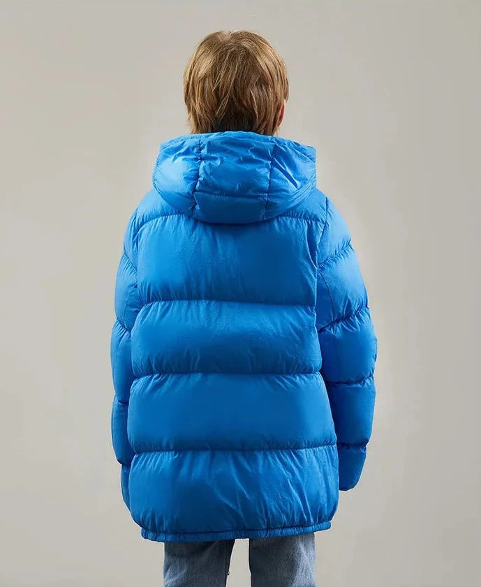 Autumn Winter Children's Down Jacket Boys Thickening White Duck Down Coats Kids Hooded Warm Bread Top Clothes