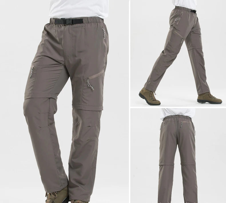 Men Pants Summer Detachable Outdoor Camping Climbing Trekking Pants Women Waterproof Trousers