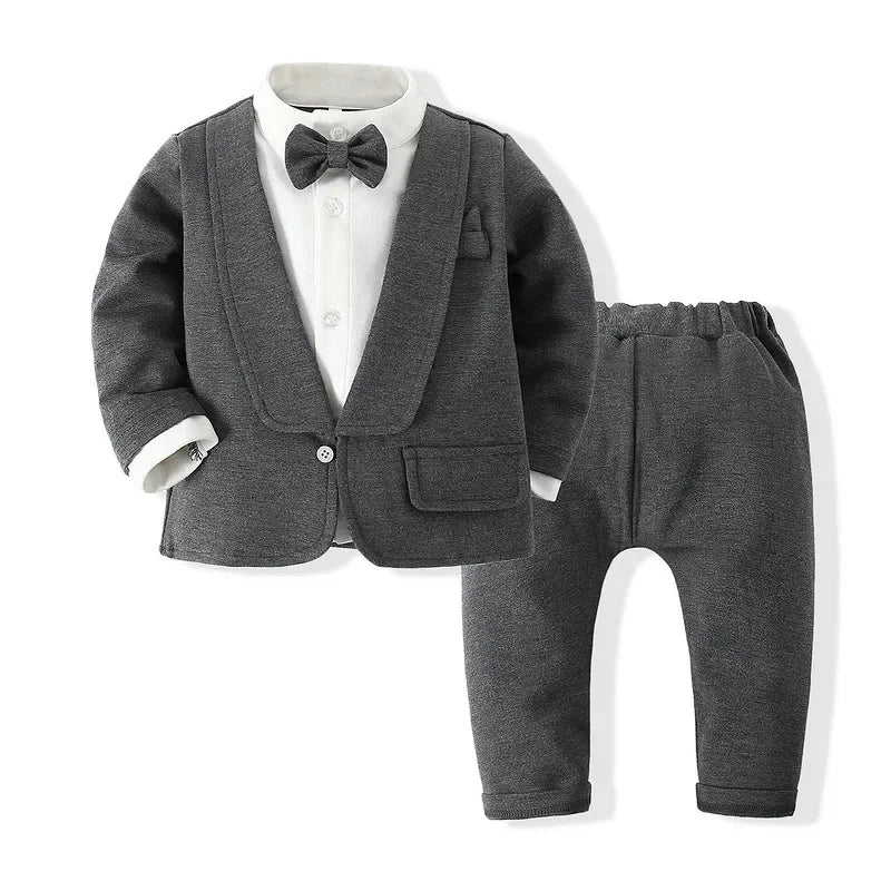 Children Clothing Gentlemen Dress Boys Suit Two-piece Set Kids Clothes for Boys Baby Boy Clothes Sets