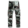 Men Trousers Cotton Straight Multi-pocket Casual Overalls Denim Work Pants Trousers For Male