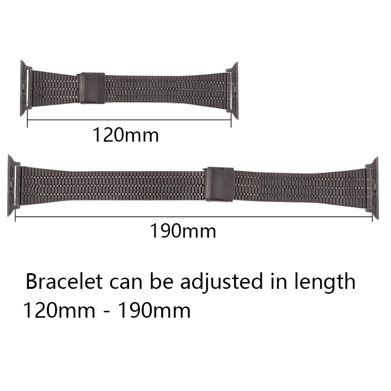 Stainless Steel Bracelet For Apple Watch Band Serie 8 7 6 5 4 Se Strap wIwatch Watchband