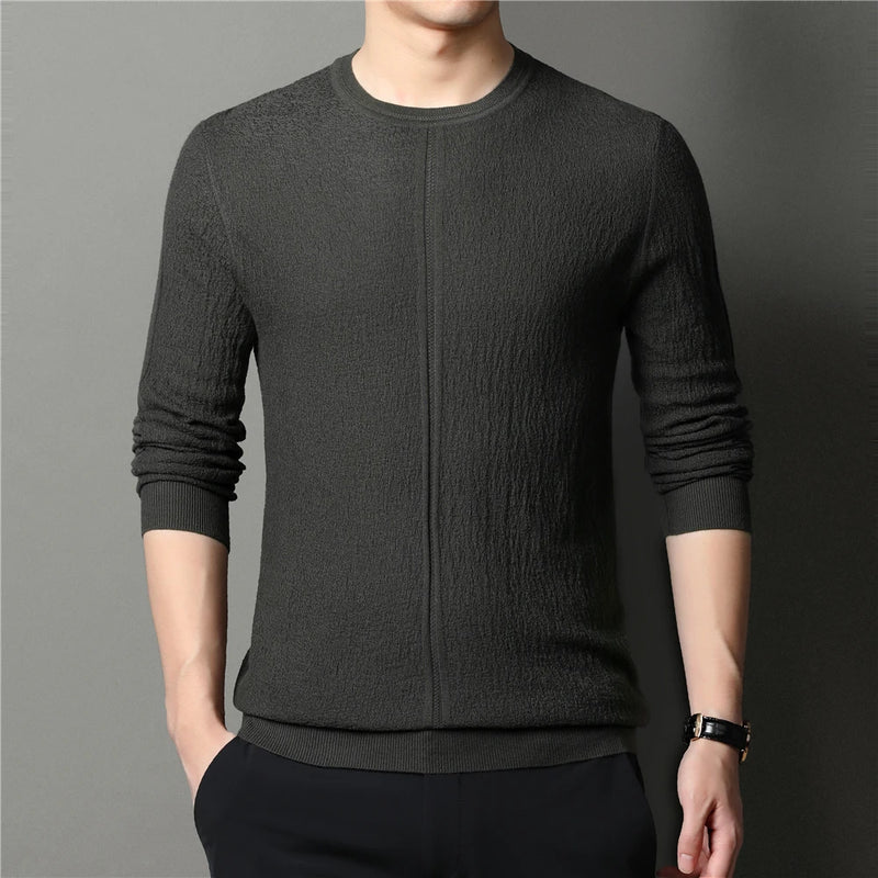 Wool Sweater Men Clothing Autumn Winter Streetwear Pullover Knitwear